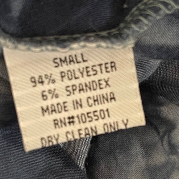 DOUBLE D RANCH Asymmetrical Tie Dye Blue Studded/Beaded Tunic/Dress: Small; NWOT - Picture 9 of 9